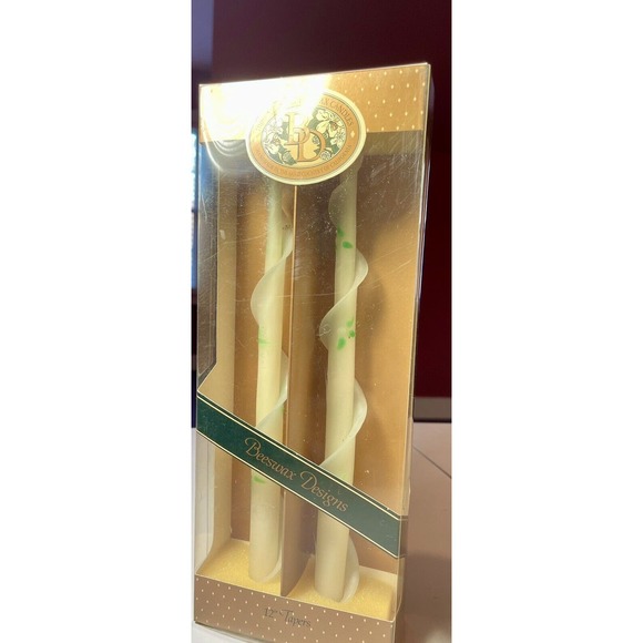 Lot of 2 Vintage 100% Beeswax 12” Spiral Tapers Candlesticks Beeswax Designs NIB - Picture 4 of 6